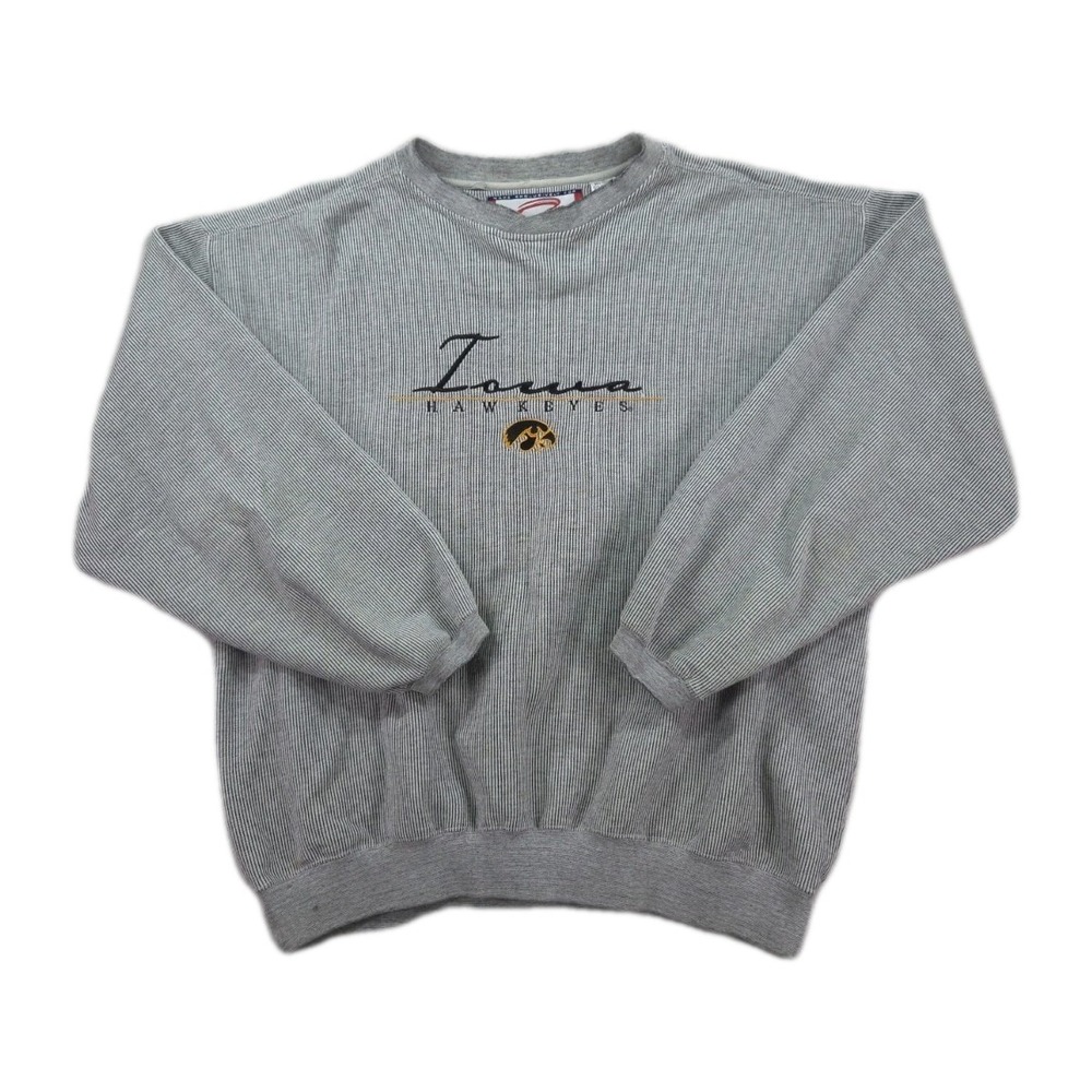 Vintage Iowa Hawkeyes Sweatshirt Mens Large 90s Striped